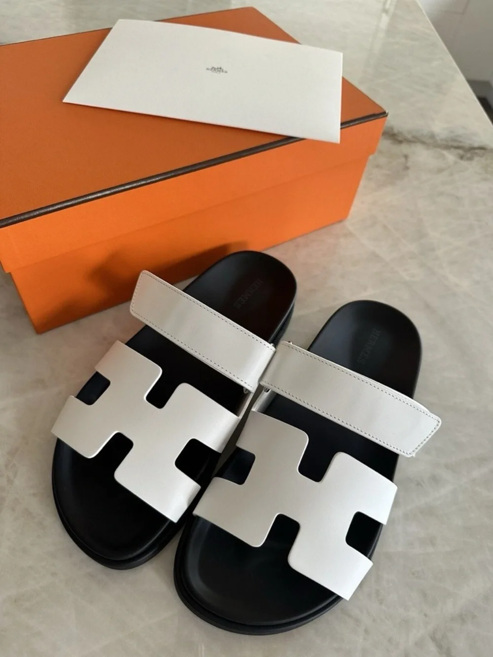 H-Cut-Out Designer Chypre-Style (Hermes) Slides Sandals Women’s 9/10 - Picture 11 of 11
